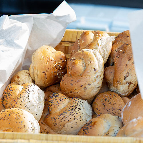 Assorted bread rolls